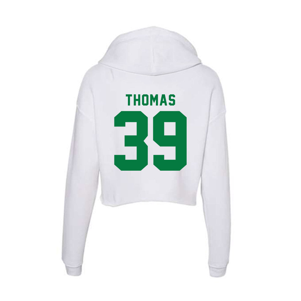 Oregon - NCAA Football : Cole Thomas - Women's Crop Fleece Hooded Sweatshirt-1
