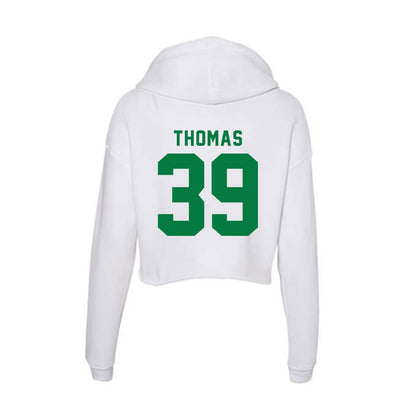 Oregon - NCAA Football : Cole Thomas - Women's Crop Fleece Hooded Sweatshirt-1