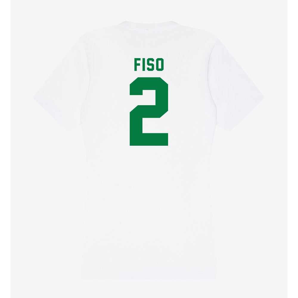 Oregon - NCAA Women's Basketball : Katie Fiso - Women's V-Neck T-Shirt-1