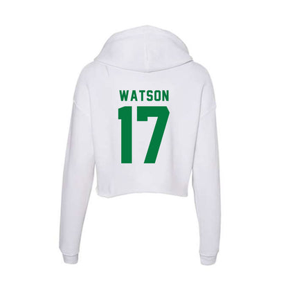 Oregon - NCAA Football : Tre Watson - Women's Crop Fleece Hooded Sweatshirt-1
