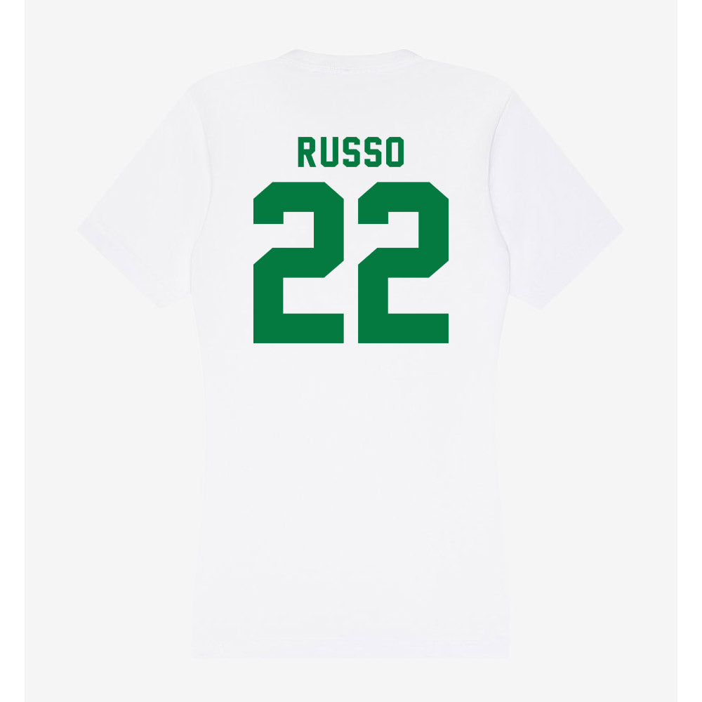 Oregon - NCAA Women's Soccer : Logan Russo - Women's V-Neck T-Shirt-1