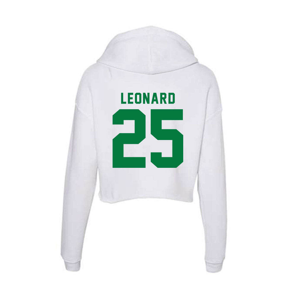 Oregon - NCAA Women's Soccer : Makea Leonard - Women's Crop Fleece Hooded Sweatshirt-1