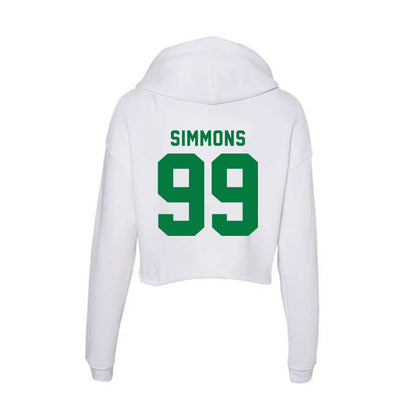 Oregon - NCAA Football : Jerome Simmons - Women's Crop Fleece Hoodie-1