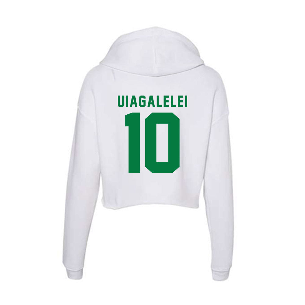 Oregon - NCAA Football : Matayo Uiagalelei - Women's Crop Fleece Hoodie-1