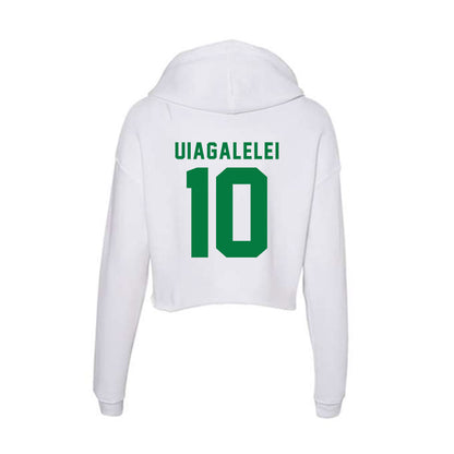 Oregon - NCAA Football : Matayo Uiagalelei - Women's Crop Fleece Hoodie-1