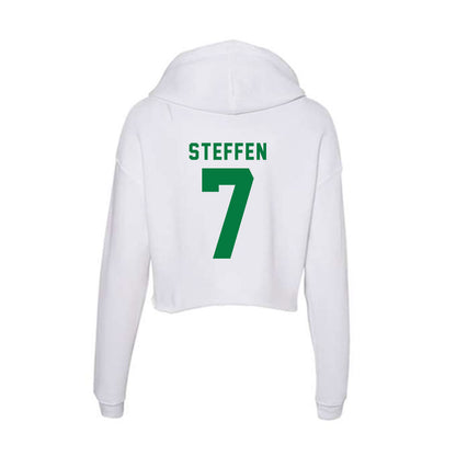 Oregon - NCAA Softball : Abby Steffen - Women's Crop Fleece Hoodie-1