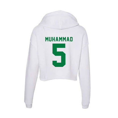 Oregon - NCAA Women's Basketball : Amina Muhammad - Women's Crop Fleece Hoodie-1