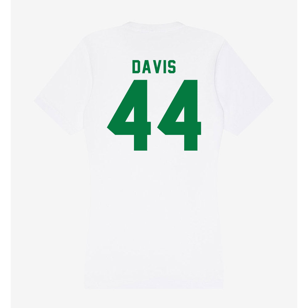 Oregon - NCAA Acrobatics & Tumbling : Logan Davis - Women's V-Neck T-Shirt-1