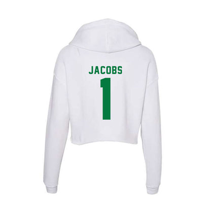 Oregon - NCAA Women's Basketball : Mia Jacobs - Women's Crop Fleece Hoodie-1