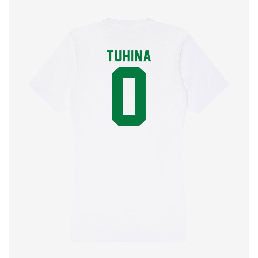 Oregon - NCAA Women's Basketball : Astera Tuhina - Women's V-Neck T-Shirt-1