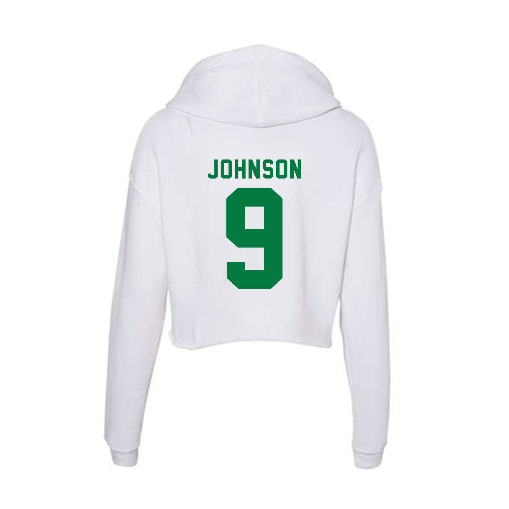Oregon - NCAA Football : Jamari Johnson - Women's Crop Fleece Hooded Sweatshirt-1