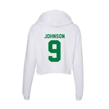 Oregon - NCAA Football : Jamari Johnson - Women's Crop Fleece Hooded Sweatshirt-1