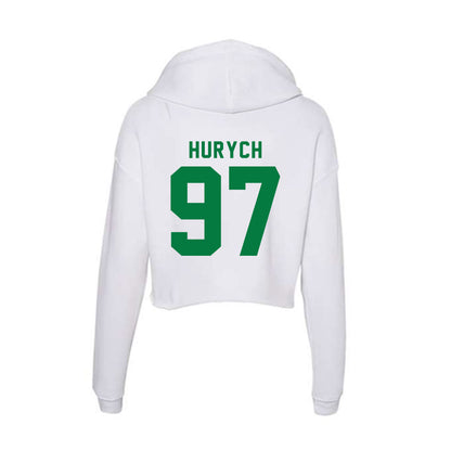 Oregon - NCAA Football : Gage Hurych - Women's Crop Fleece Hoodie-1