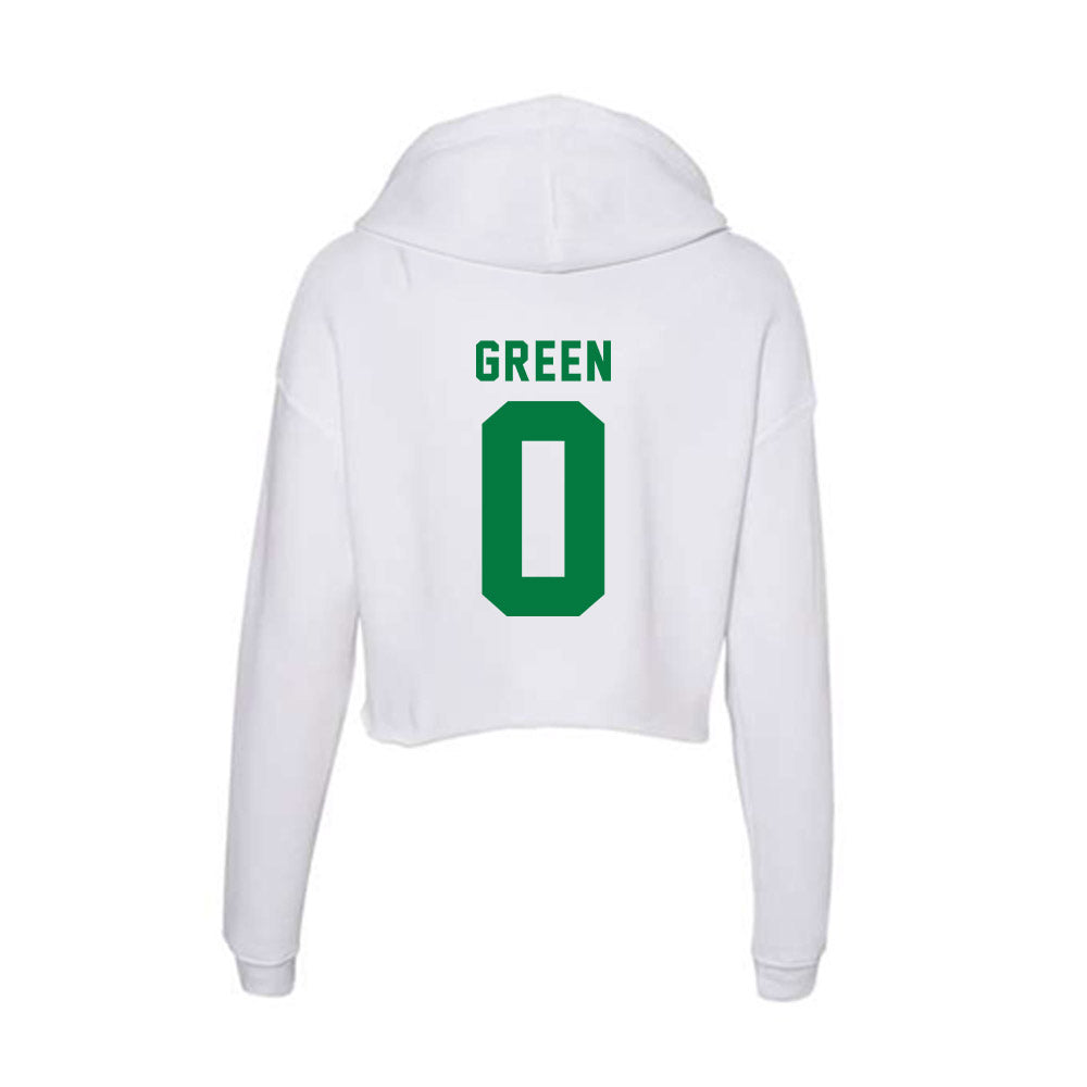 Oregon - NCAA Acrobatics & Tumbling : Olivia Green - Women's Crop Fleece Hoodie-1