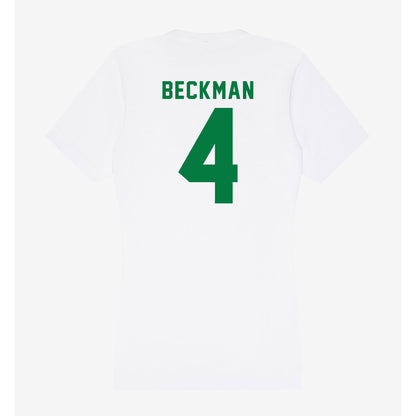 Oregon - NCAA Women's Lacrosse : Caitlin Beckman - Women's V-Neck T-Shirt-1