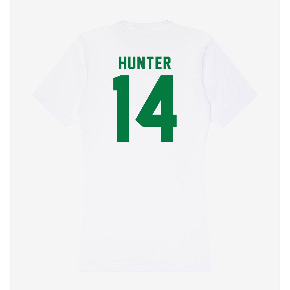 Oregon - NCAA Women's Soccer : Abella Hunter - Women's V-Neck T-Shirt-1