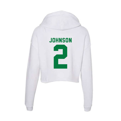 Oregon - NCAA Men's Basketball : Jasper Johnson - Women's Crop Fleece Hooded Sweatshirt-1