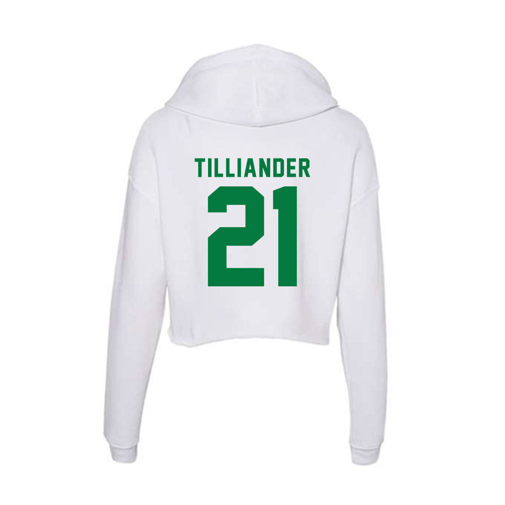 Oregon - NCAA Women's Basketball : Filippa Tilliander - Women's Crop Fleece Hoodie-1