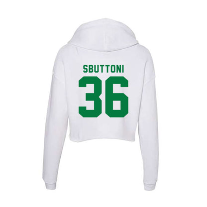 Oregon - NCAA Football : Michael Sbuttoni - Women's Crop Fleece Hooded Sweatshirt-1