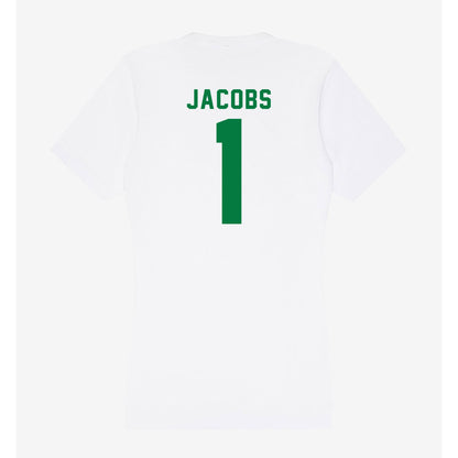 Oregon - NCAA Women's Basketball : Mia Jacobs - Women's V-Neck T-Shirt-1
