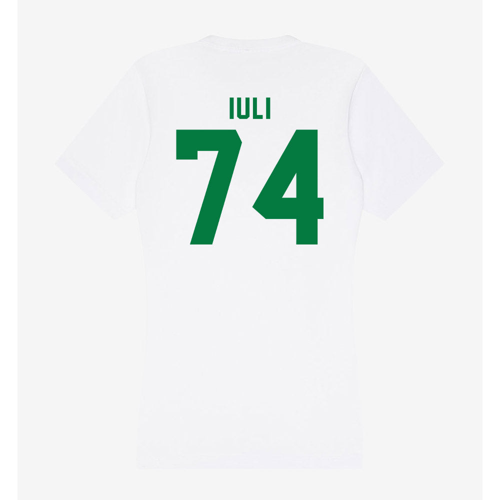 Oregon - NCAA Football : Dave Iuli - Women's V-Neck T-Shirt-1