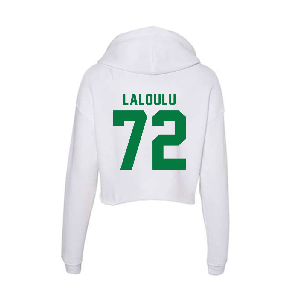 Oregon - NCAA Football : Iapani Laloulu - Women's Crop Fleece Hoodie-1