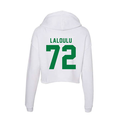 Oregon - NCAA Football : Iapani Laloulu - Women's Crop Fleece Hoodie-1