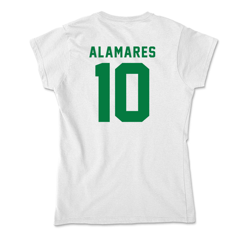 Oregon - NCAA Women's Soccer : Miya Alamares - Soft Style Women’s T-Shirt-1