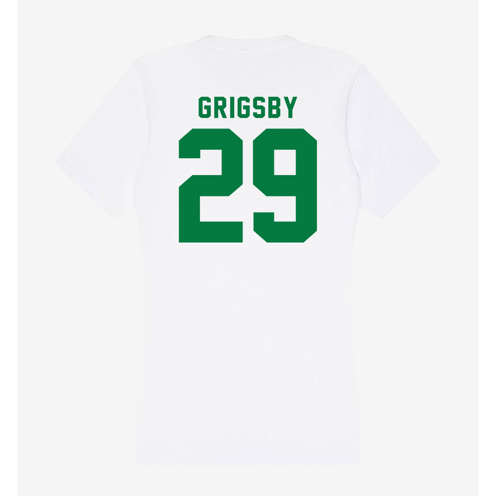 Oregon - NCAA Acrobatics & Tumbling : Reagan Grigsby - Women's V-Neck T-Shirt-1