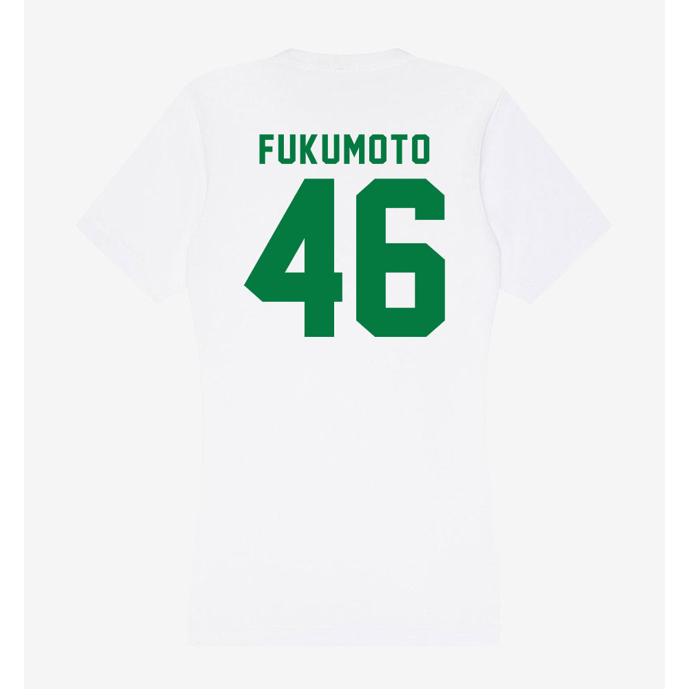 Oregon - NCAA Women's Volleyball : Natalie Fukumoto - Women's V-Neck T-Shirt-1