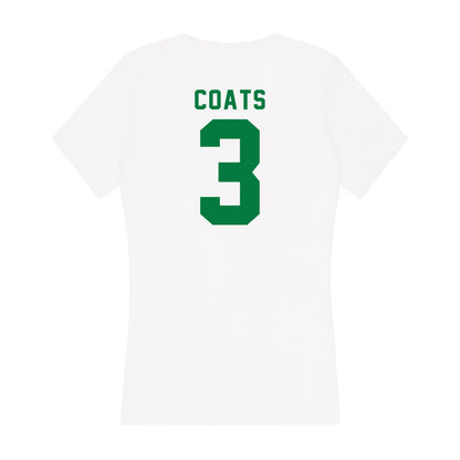 Oregon - NCAA Beach Volleyball : Landree Coats - Women's V-Neck T-Shirt-1