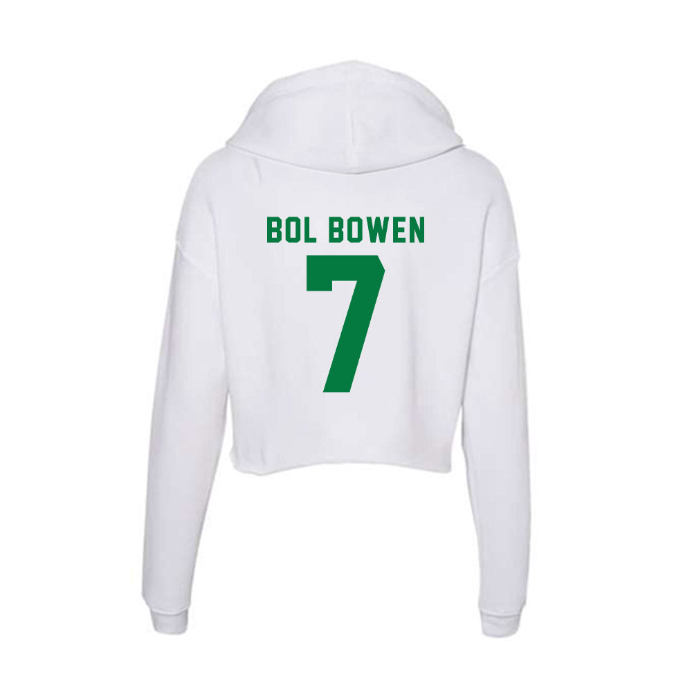 Oregon - NCAA Men's Basketball : Taylor Bol Bowen - Women's Crop Fleece Hooded Sweatshirt-1