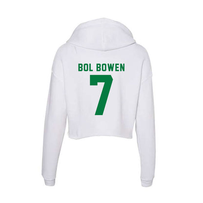 Oregon - NCAA Men's Basketball : Taylor Bol Bowen - Women's Crop Fleece Hooded Sweatshirt-1