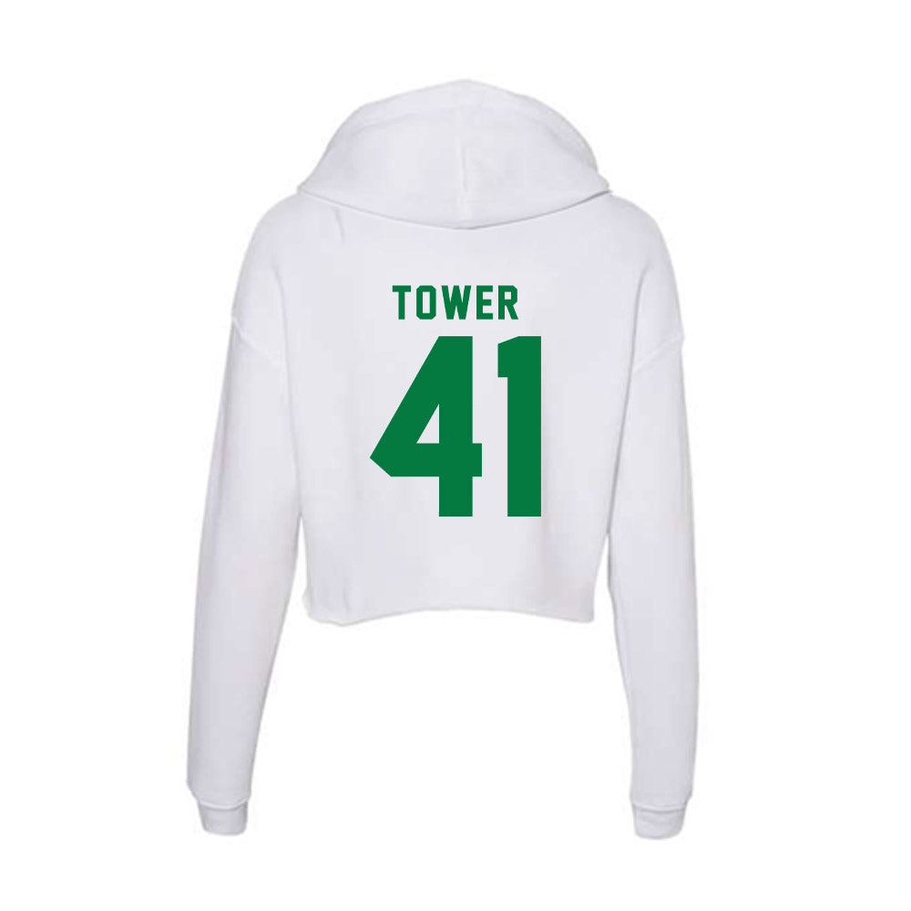 Oregon - NCAA Acrobatics & Tumbling : Mailee Tower - Women's Crop Fleece Hoodie-1
