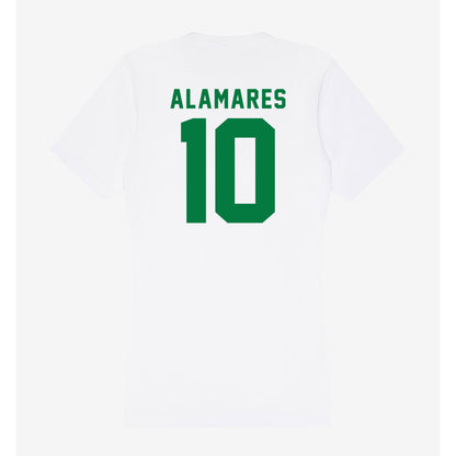 Oregon - NCAA Women's Soccer : Miya Alamares - Women's V-Neck T-Shirt-1