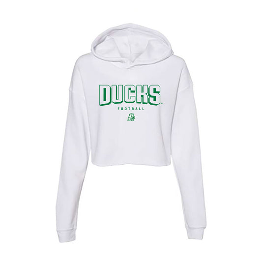 Oregon - NCAA Football : Tristan Phillips - Women's Crop Fleece Hooded Sweatshirt-0