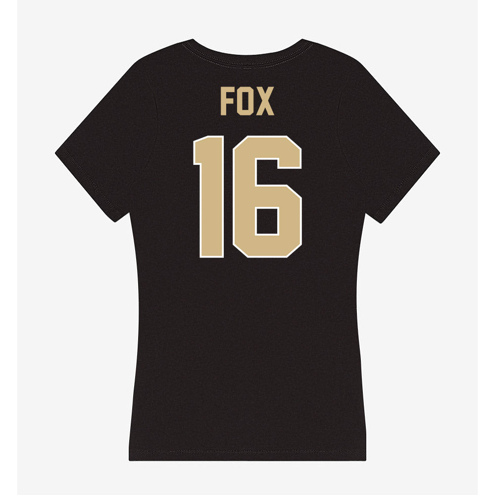Purdue - NCAA Football : Kylan Fox - Women's V-Neck T-Shirt-1