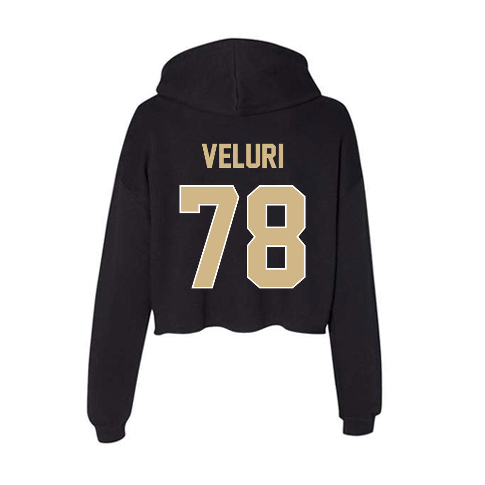 Purdue - NCAA Football : Sankeerth Veluri - Women's Crop Fleece Hoodie-1