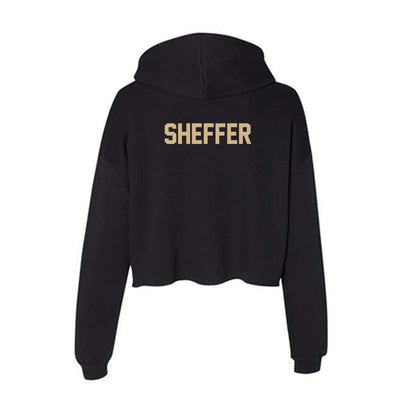 Purdue - NCAA Men's Golf : Micah Sheffer - Women's Crop Fleece Hoodie-1