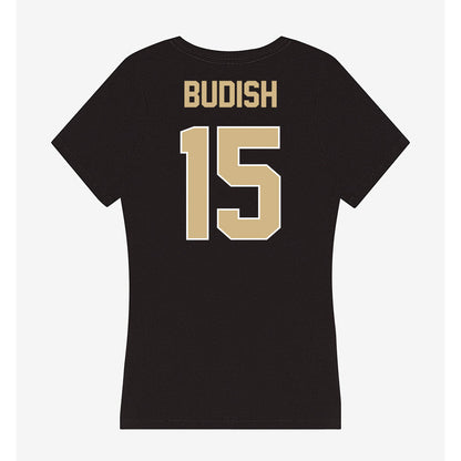 Purdue - NCAA Women's Soccer : Kayla Budish - Women's V-Neck T-Shirt-1