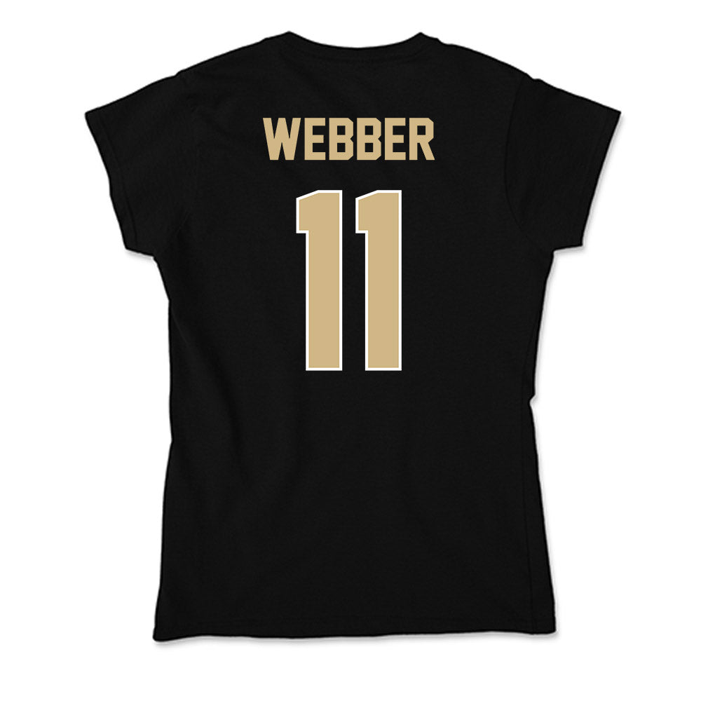 Purdue - NCAA Men's Basketball : Jacob Webber - Soft Style Women’s T-Shirt-1