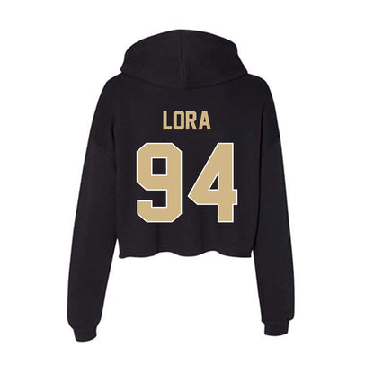 Purdue - NCAA Football : Rodney Lora - Women's Crop Fleece Hooded Sweatshirt-1