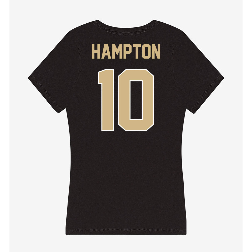 Purdue - NCAA Football : TaVari Hampton - Women's V-Neck T-Shirt-1