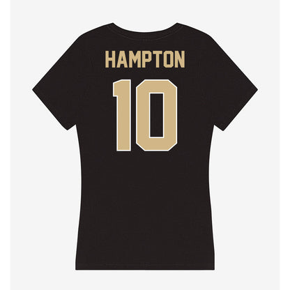 Purdue - NCAA Football : TaVari Hampton - Women's V-Neck T-Shirt-1