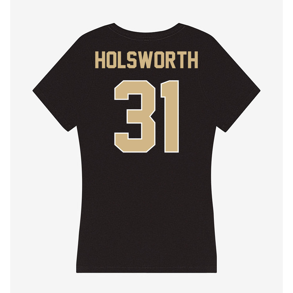 Purdue - NCAA Football : Carter Holsworth - Women's V-Neck T-Shirt-1