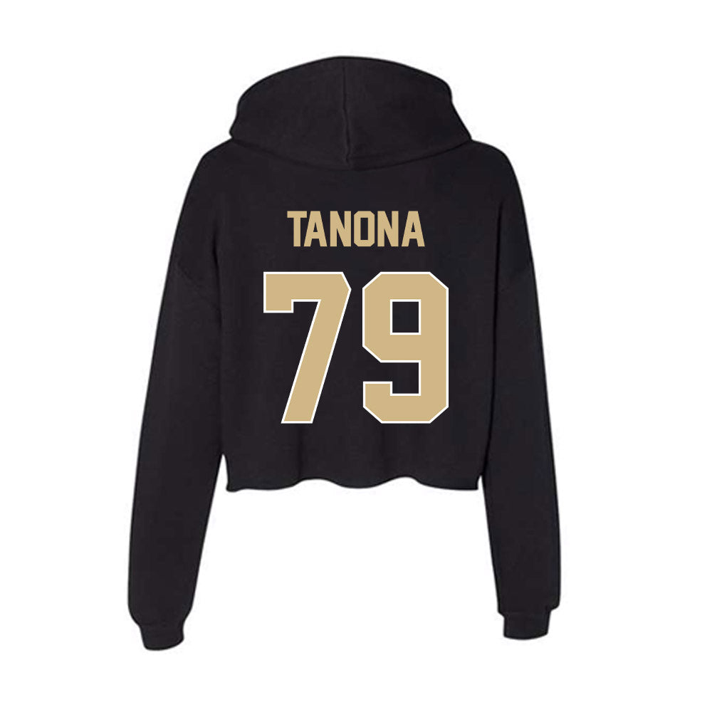 Purdue - NCAA Football : Joey Tanona - Women's Crop Fleece Hoodie-1