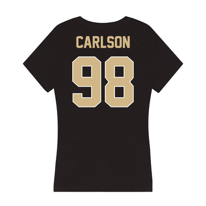 Purdue - NCAA Football : Drake Carlson - Women's V-Neck T-Shirt-1