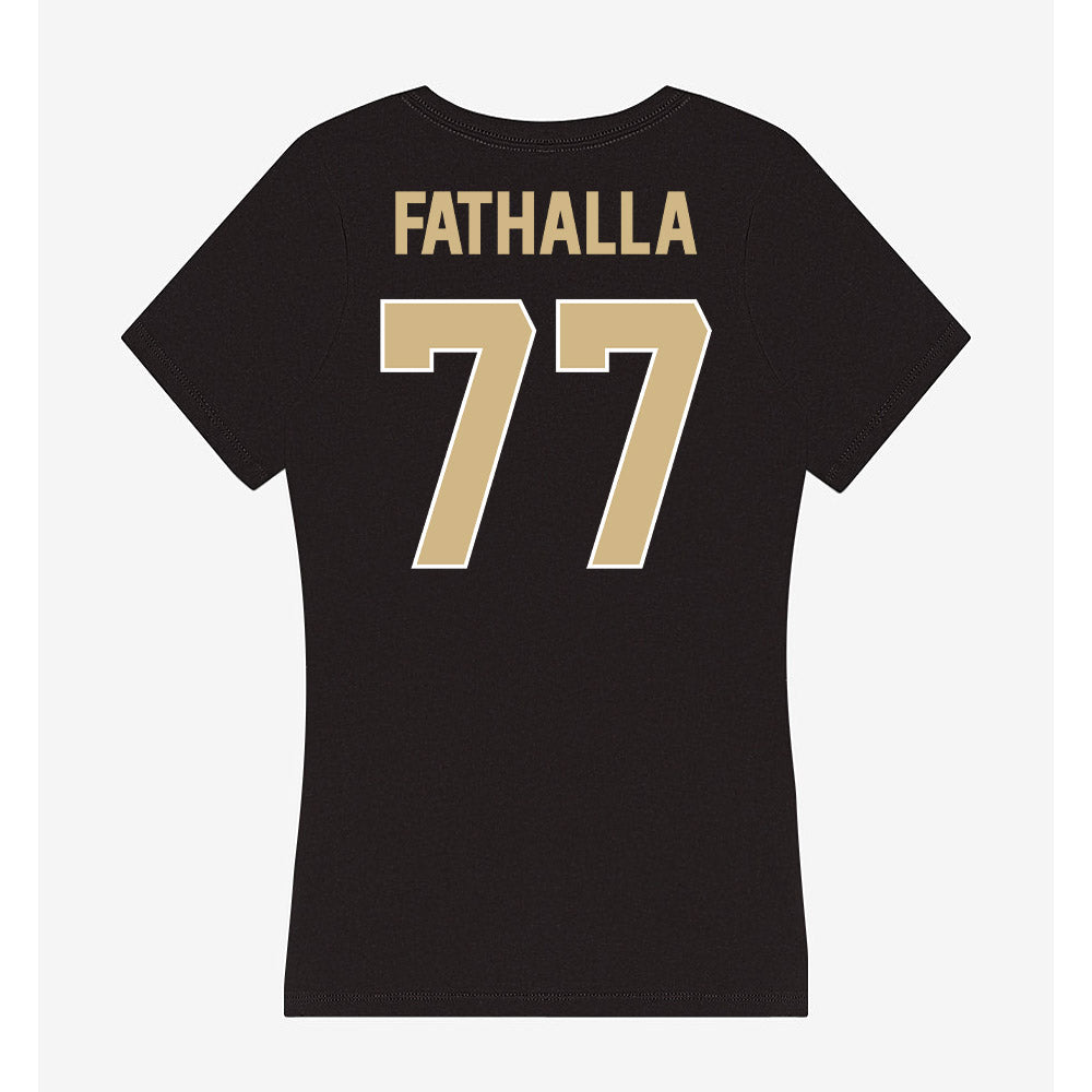 Purdue - NCAA Men's Tennis : Nour Fathalla - Women's V-Neck T-Shirt-1