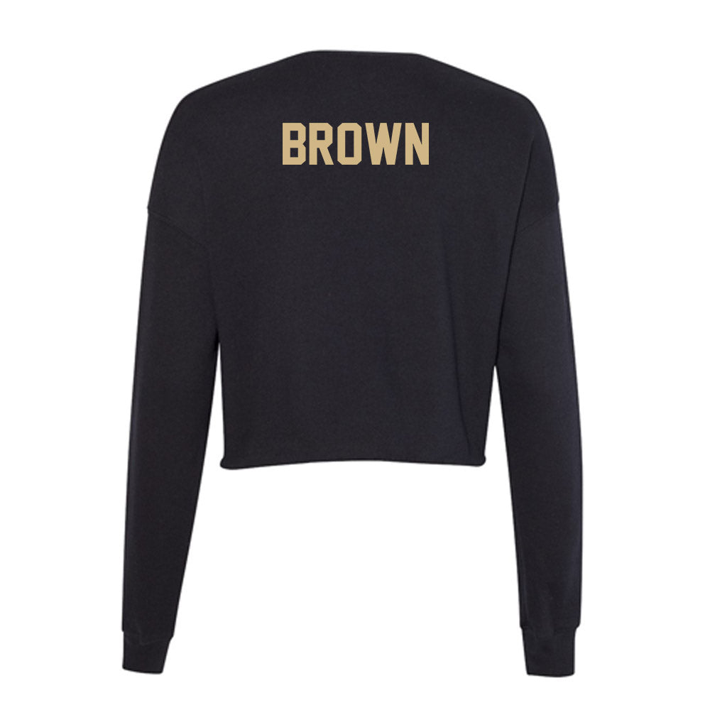 Purdue - NCAA Women's Golf : Samantha Brown - Women's Cropped Crew Fleece-1