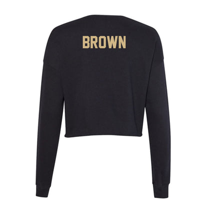 Purdue - NCAA Women's Golf : Samantha Brown - Women's Cropped Crew Fleece-1
